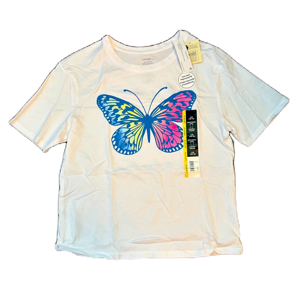 George Butterfly Kids T-Shirt - Size L (10-12)